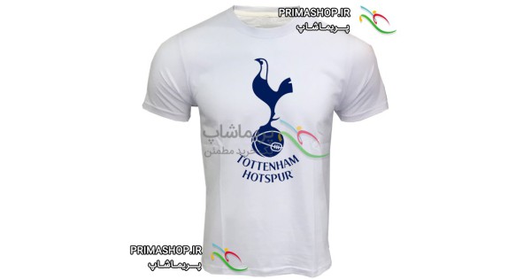 تیشرت تاتنهام سفید طرح لوگو بزرگ